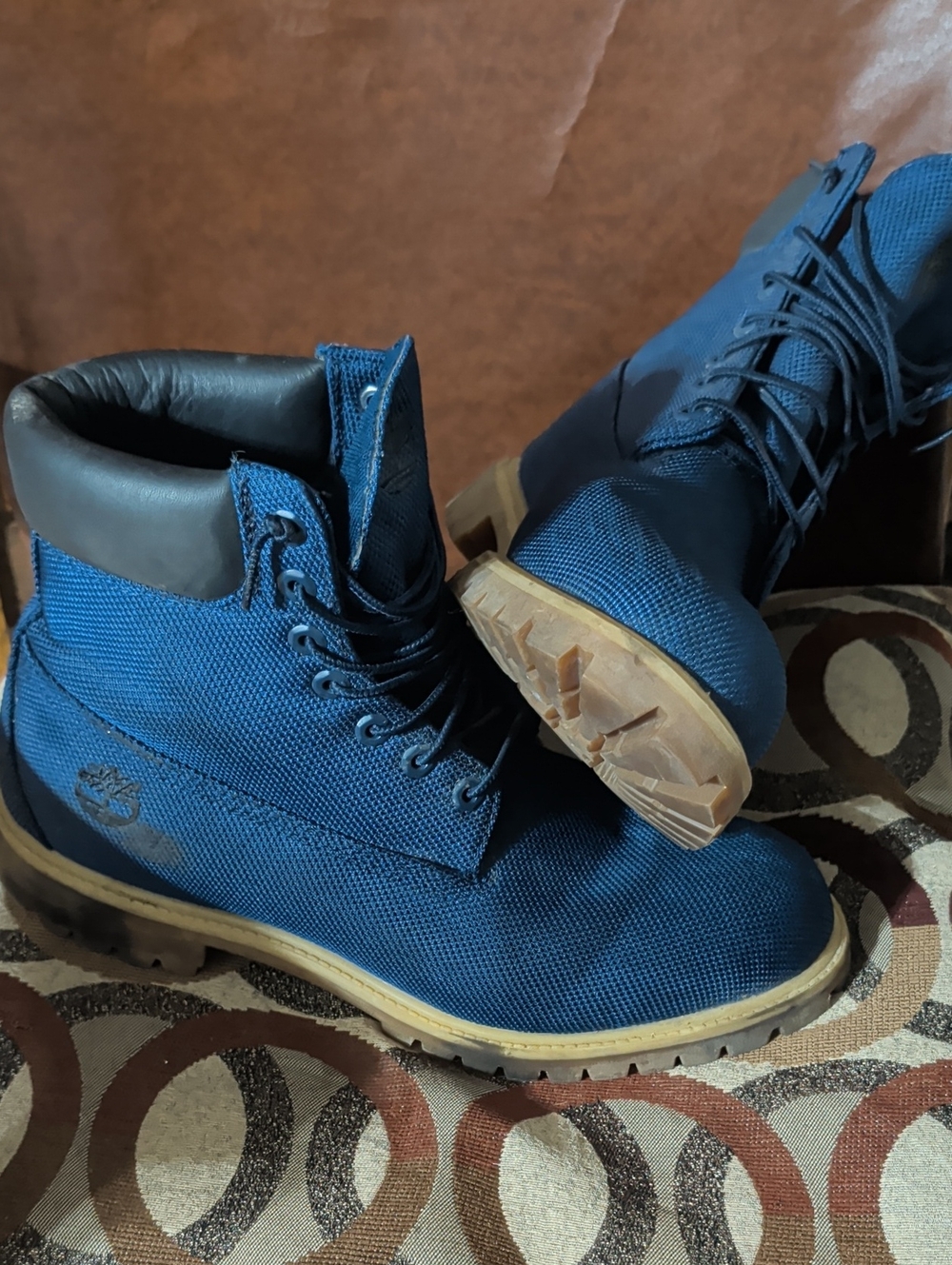 Timberland Men's Navy Blue Work Boots Size 12